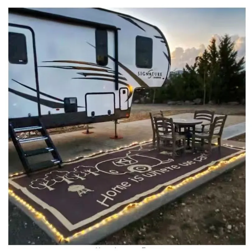 RV Home Mat, BRN/BGE 8x18